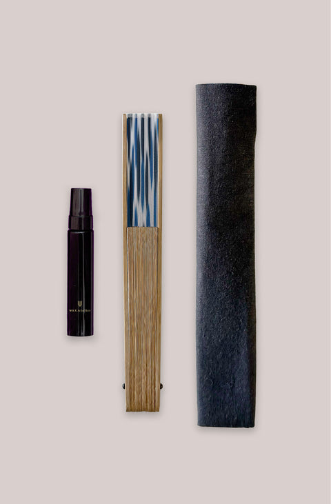 Indigo & Pomelo Aromatic Fan Set