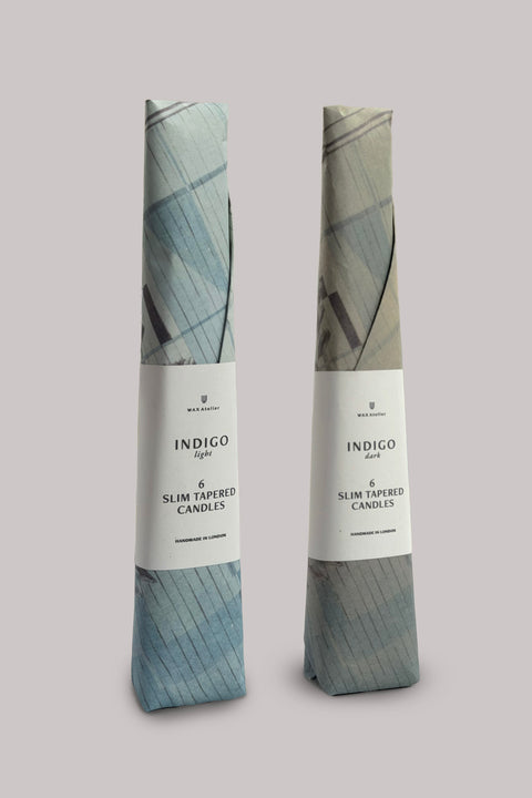 INDIGO Light & Dark — Slim Tapered Candle Bouquet