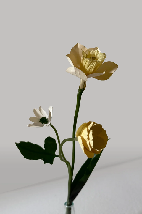 Wax Paper Flower — ‘Narcissus Jeune'